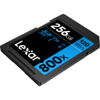 Miniatyr av produktbild för Lexar Professional 800x SDXC UHS-I cards, C10 V30 U3, R120/45MB 256GB