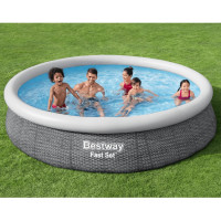 Produktbild för Bestway Trädgårdspool rund 366x76 cm