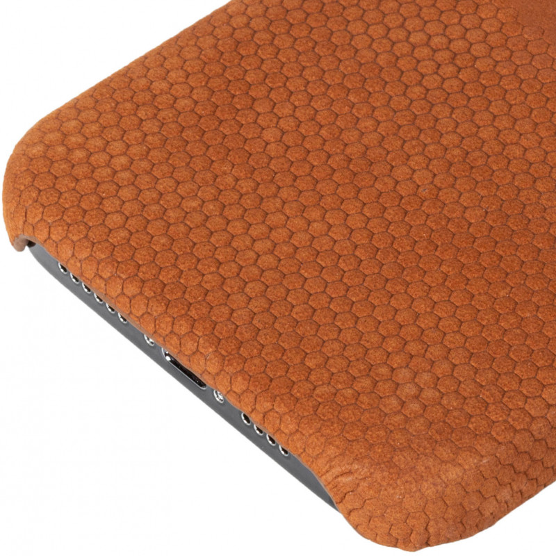 Produktbild för Leather Cover iPhone 13 Cognac