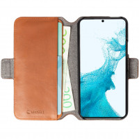 Miniatyr av produktbild för Leather Phone Wallet Galaxy S22+ Cognac