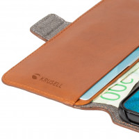 Miniatyr av produktbild för Leather Phone Wallet Galaxy S22+ Cognac