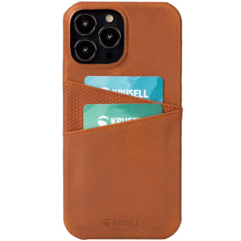 Produktbild för Leather CardCover iPhone 13 Pro Cognac