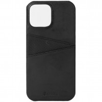 Miniatyr av produktbild för Leather CardCover iPhone 13 Svart