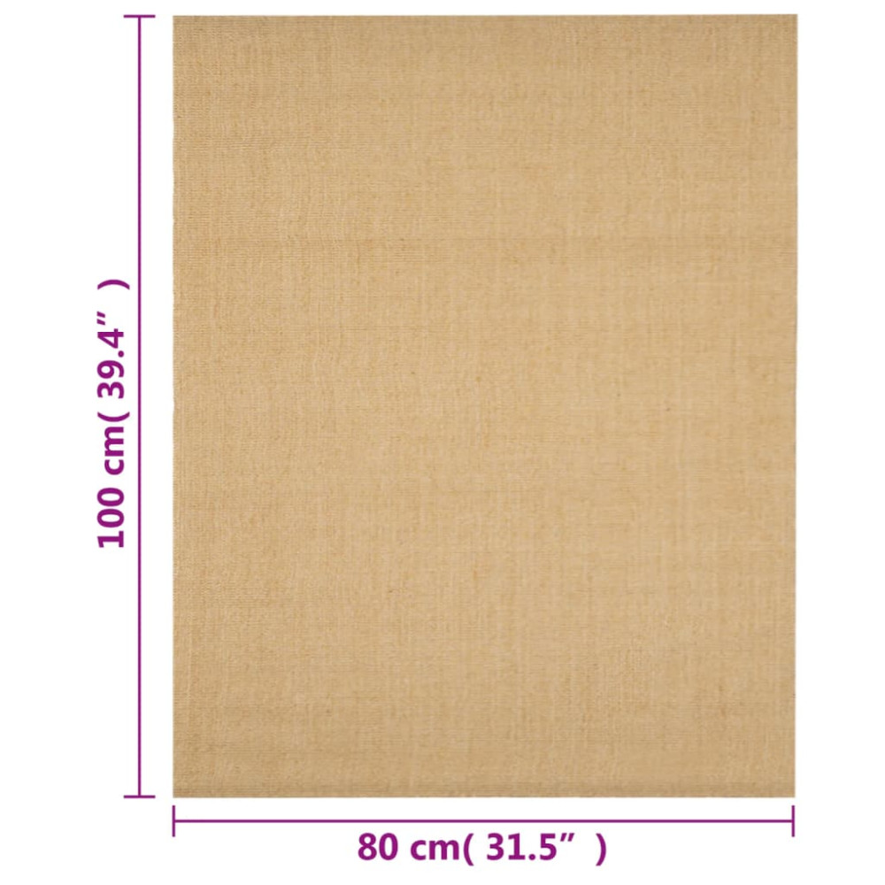 Produktbild för Matta naturlig sisal 80x100 cm