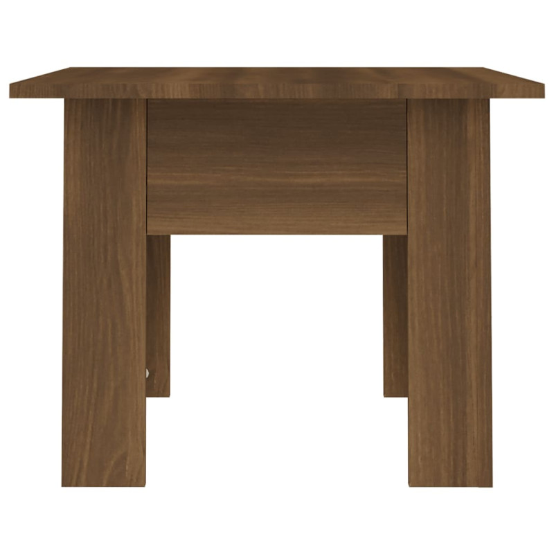 Produktbild för Soffbord brun ek 55x55x42 cm konstruerat trä