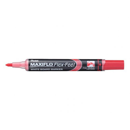 Pentel® Whiteboardpenna PENTEL Maxiflo Flex röd