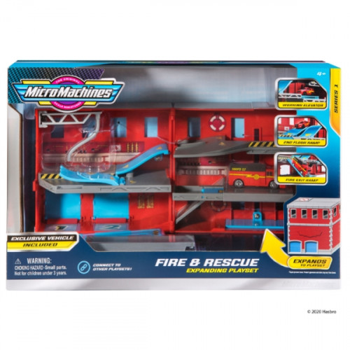 Hasbro Micro Machines Transf. Playset Fire Rescue