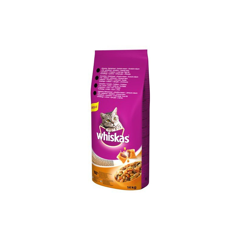 Produktbild för ‎Whiskas 5900951014352 torrfoder till katt 14 kg Vuxen Kyckling