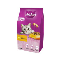 Produktbild för Whiskas torrfoder för vuxna katter med kyckling