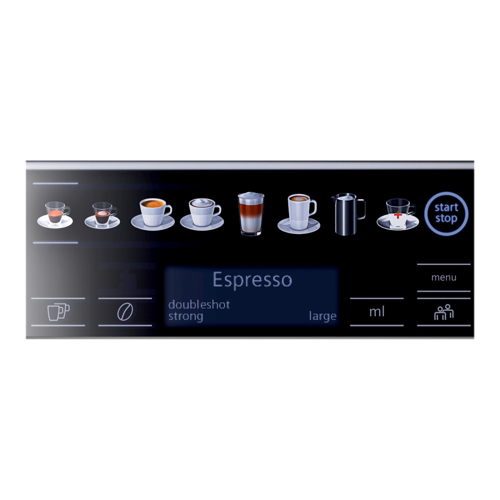 Produktbild för Siemens EQ.6 plus s100 TE651319RW - automatisk kaffekokare med mjölkskummare - 15 bar - svart