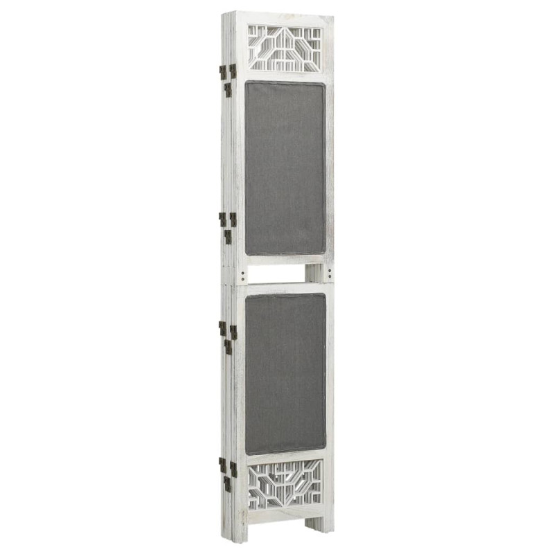 Produktbild för Rumsavdelare 6 paneler grå 210x165 cm tyg