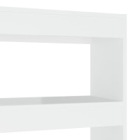 Produktbild för Bokhylla/Rumsavdelare högglans vit 100x30x135 cm