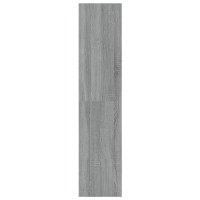Produktbild för Bokhylla/Rumsavdelare grå sonoma 100x30x135 cm