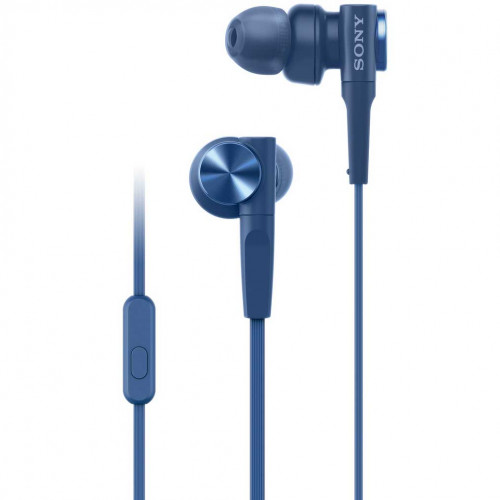 Sony Headset MDR-XB55AP Blå Sladd in-ear mic