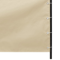 Produktbild för Balkongskärm beige 140x240 cm oxfordtyg