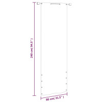 Produktbild för Balkongskärm ljusgrön 80x240 cm oxfordtyg