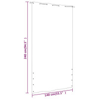 Produktbild för Balkongskärm mörkgrön 140x240 cm oxfordtyg