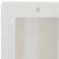 Produktbild för Infälld duschhylla niche 2 hyllor matt vit 41x51x10 cm