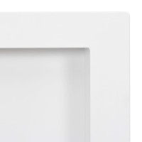 Produktbild för Infälld duschhylla niche 2 hyllor matt vit 41x69x9 cm