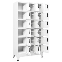 Produktbild för Förvaringsskåp vit 90x40x180 cm stål