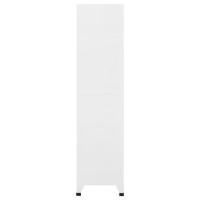 Produktbild för Förvaringsskåp vit 90x40x180 cm stål