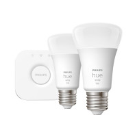 Miniatyr av produktbild för Philips Hue White Startpaket: 2 st E27 ljuskällor (1100lm)