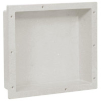 Miniatyr av produktbild för Infälld duschhylla niche matt vit 41x36x10 cm