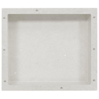 Miniatyr av produktbild för Infälld duschhylla niche matt vit 41x36x10 cm
