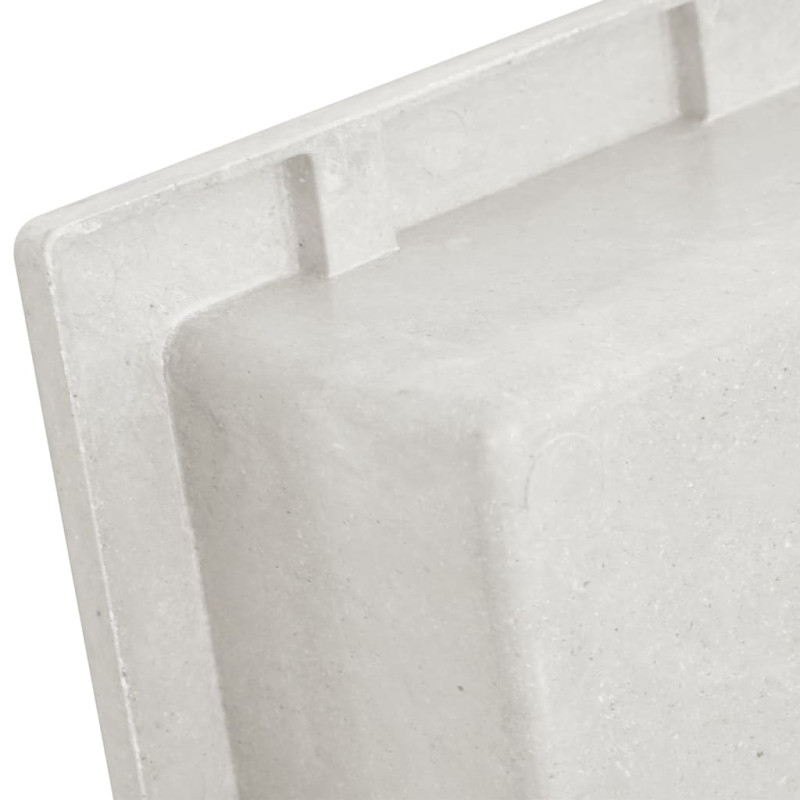 Produktbild för Infälld duschhylla niche matt vit 41x51x10 cm