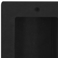 Miniatyr av produktbild för Infälld duschhylla niche 2 hyllor matt svart 41x51x10 cm