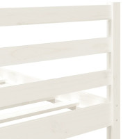 Produktbild för Sängram massiv furu 90x190 cm vit