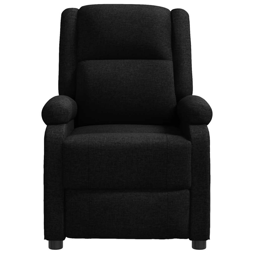 Produktbild för Massagefåtölj svart tyg