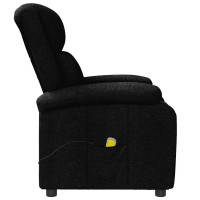 Produktbild för Massagefåtölj svart tyg